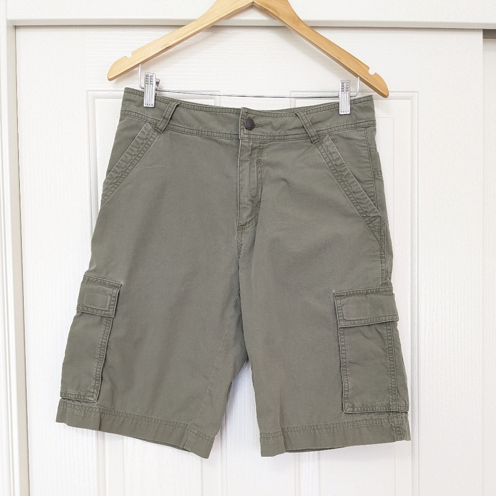 PATAGONIA All Wear Cotton Cargo Shorts Light Sage Green Casual Shorts Size 30